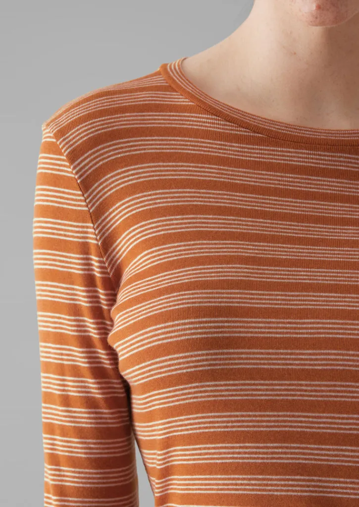 TOAST Agnes Stripe Wool Lyocell Tee-Women Jersey|Tops & Tees