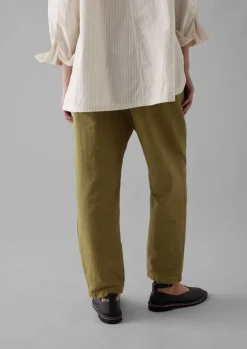 TOAST Alix Cotton Check Trousers-Women Linen|Trousers