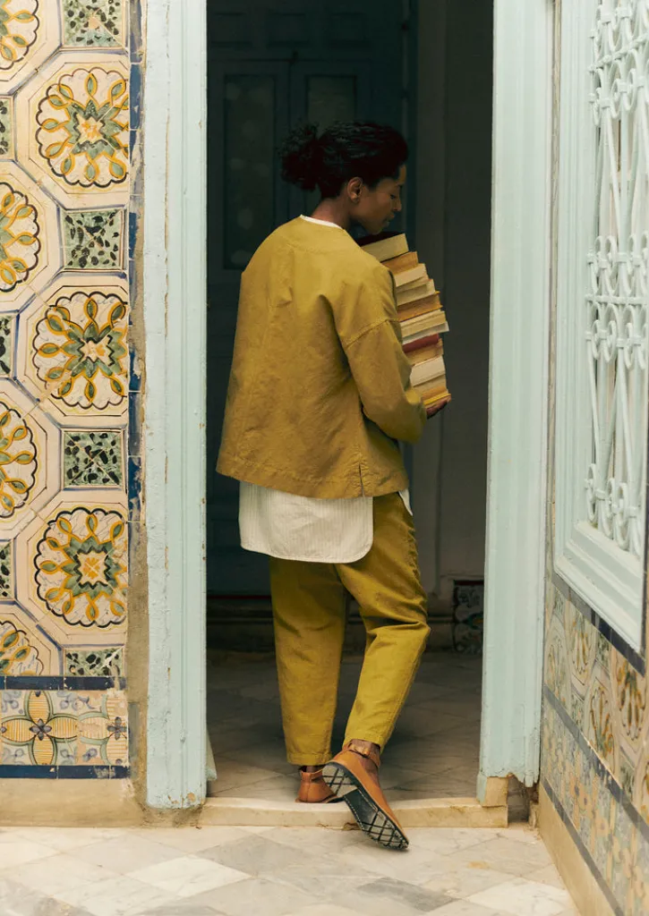 TOAST Alix Cotton Check Trousers-Women Linen|Trousers