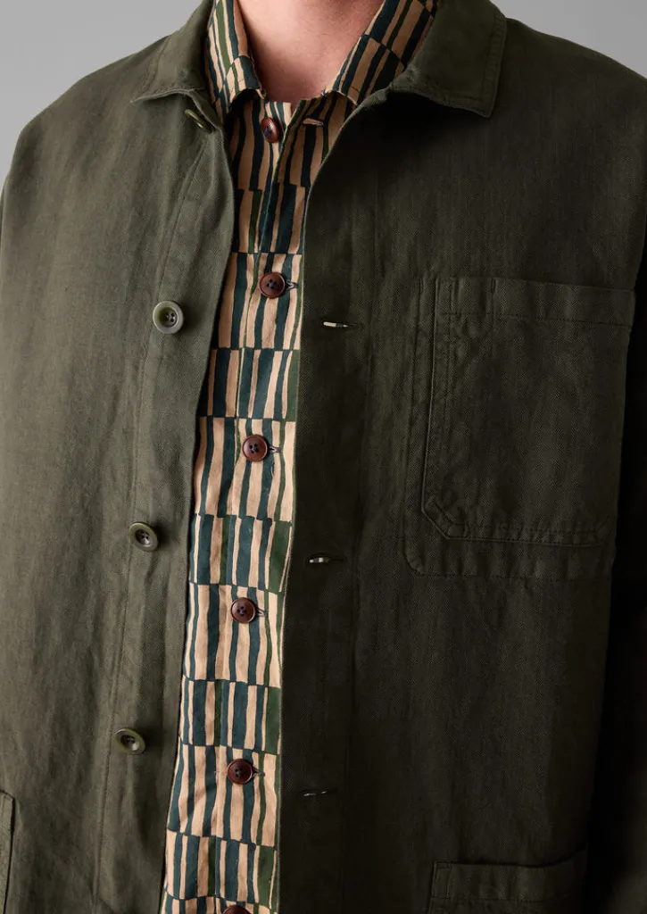 TOAST Arlo Garment Dyed Herringbone Jacket- Workwear|Coats & Jackets