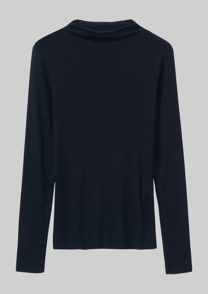 TOAST Aster Wool Lyocell High Neck Tee-Women Jersey|Tops & Tees