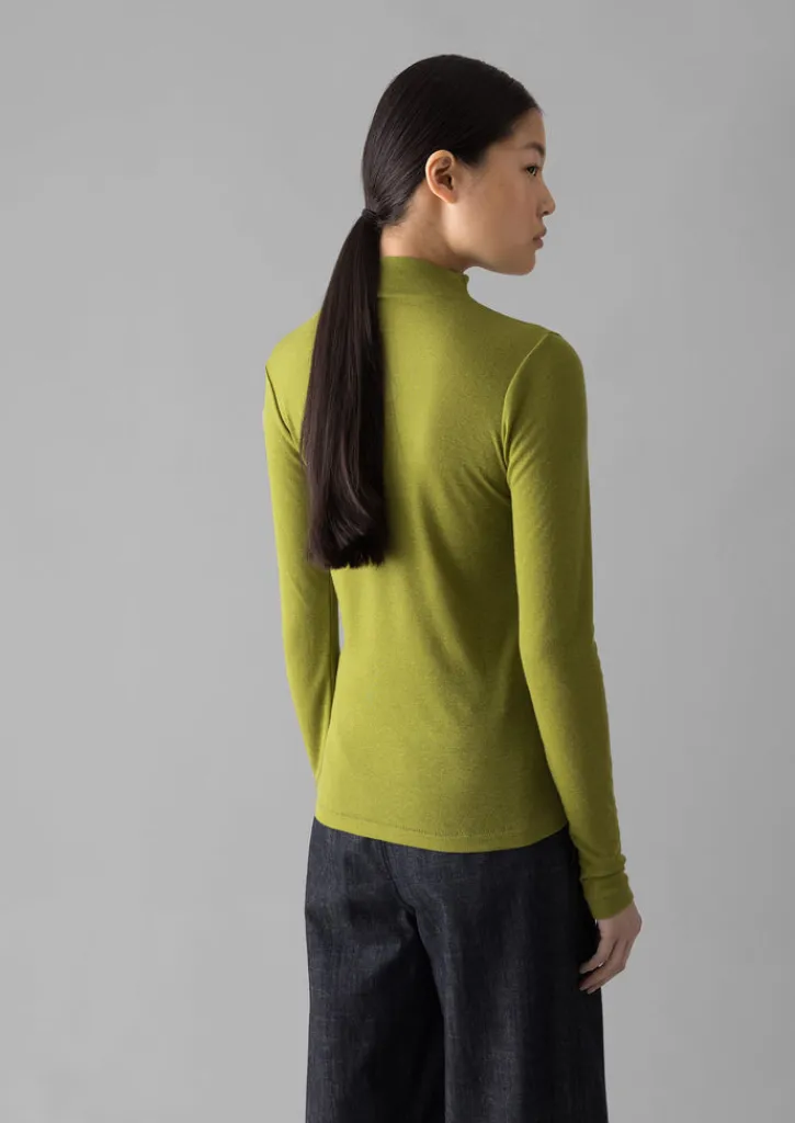 TOAST Aster Wool Lyocell High Neck Tee-Women Jersey|Tops & Tees