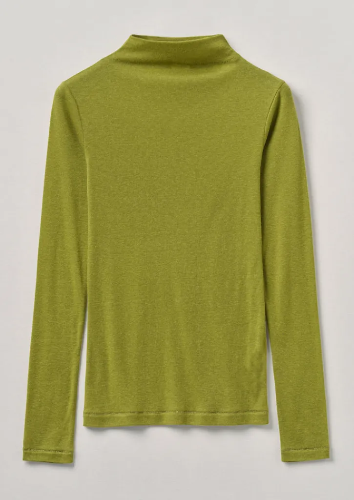 TOAST Aster Wool Lyocell High Neck Tee-Women Jersey|Tops & Tees