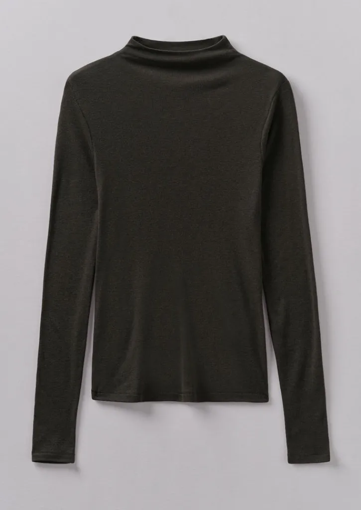 TOAST Aster Wool Lyocell High Neck Tee-Women Jersey|Tops & Tees
