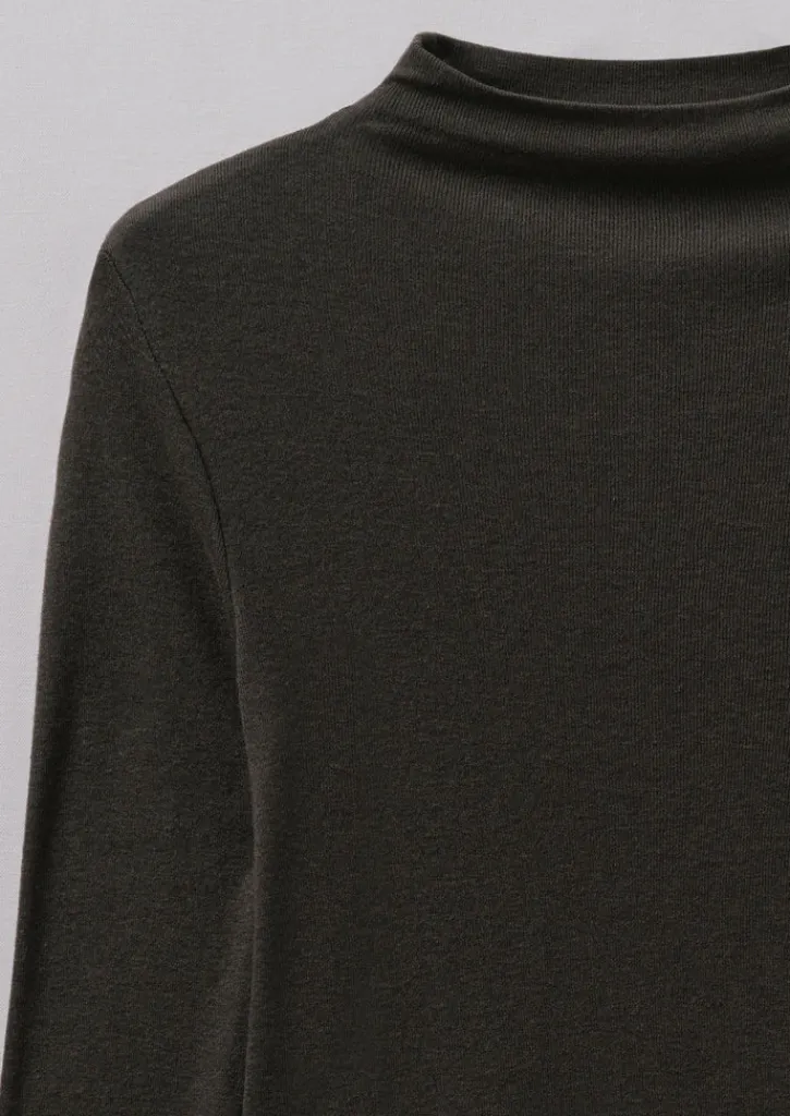 TOAST Aster Wool Lyocell High Neck Tee-Women Jersey|Tops & Tees
