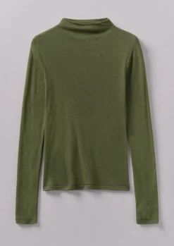 TOAST Aster Wool Lyocell High Neck Tee-Women Jersey|Tops & Tees