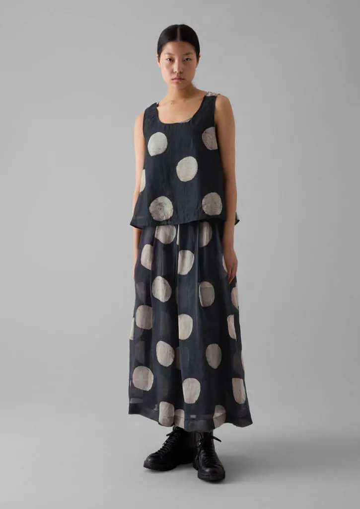 TOAST Batik Dot Pleated Skirt-Women Skirts