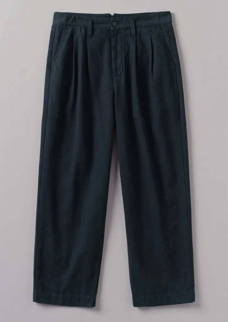 TOAST Bill Cotton Wide Leg Trousers- Trousers