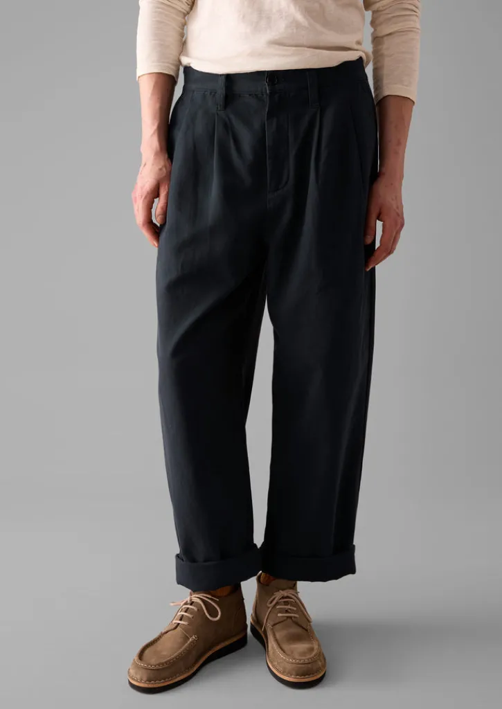 TOAST Bill Cotton Wide Leg Trousers- Trousers