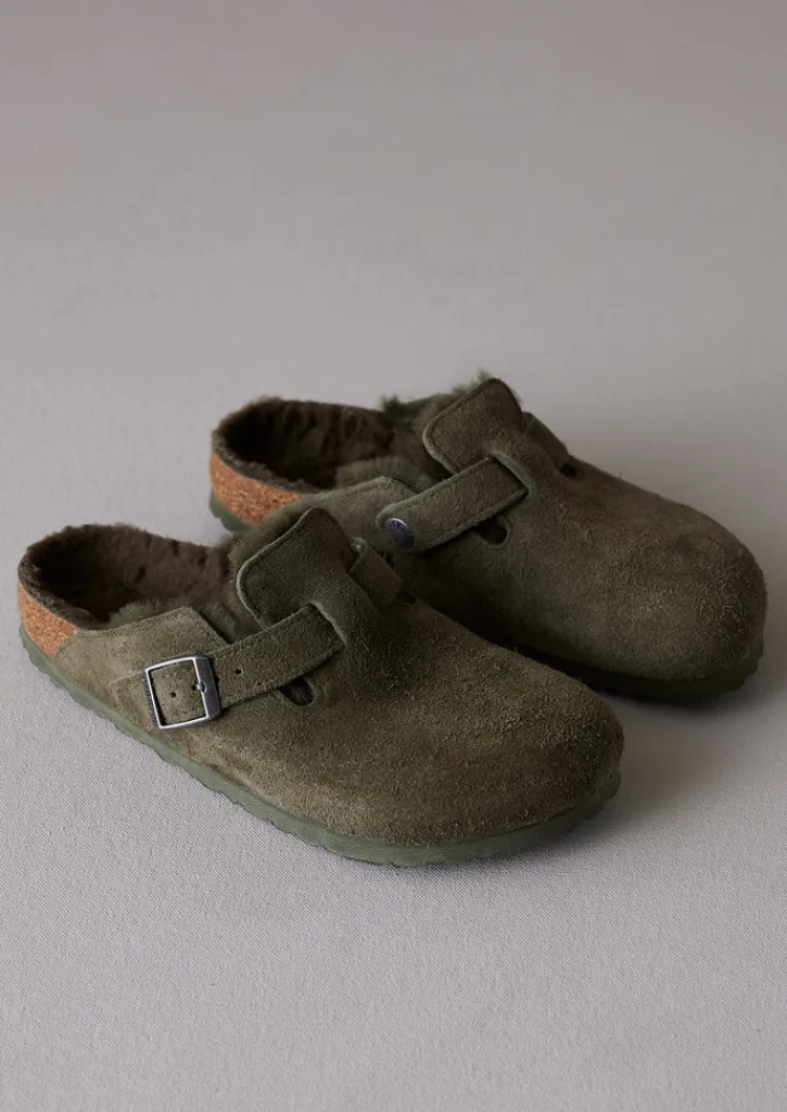 TOAST Birkenstock Boston Sheepskin Slippers-Women Slippers|Nightwear