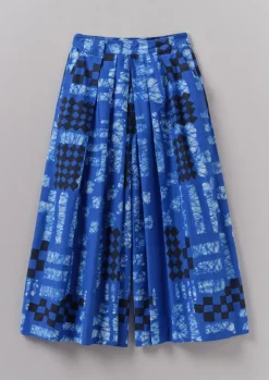 TOAST Block Print Batik Cotton Culottes-Women Skirts|Trousers