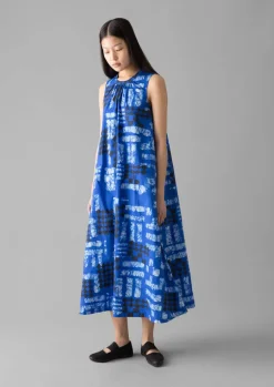 TOAST Block Print Batik Poplin Dress-Women Dresses