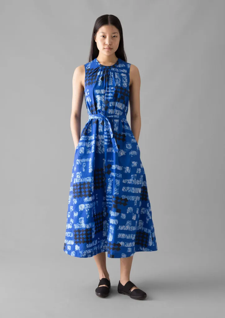 TOAST Block Print Batik Poplin Dress-Women Dresses