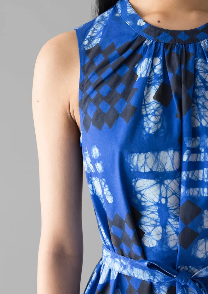 TOAST Block Print Batik Poplin Dress-Women Dresses