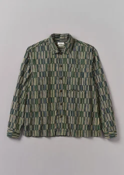TOAST Block Print Irregular Check Shirt- Shirts