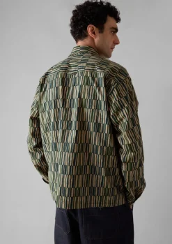 TOAST Block Print Irregular Check Shirt- Shirts