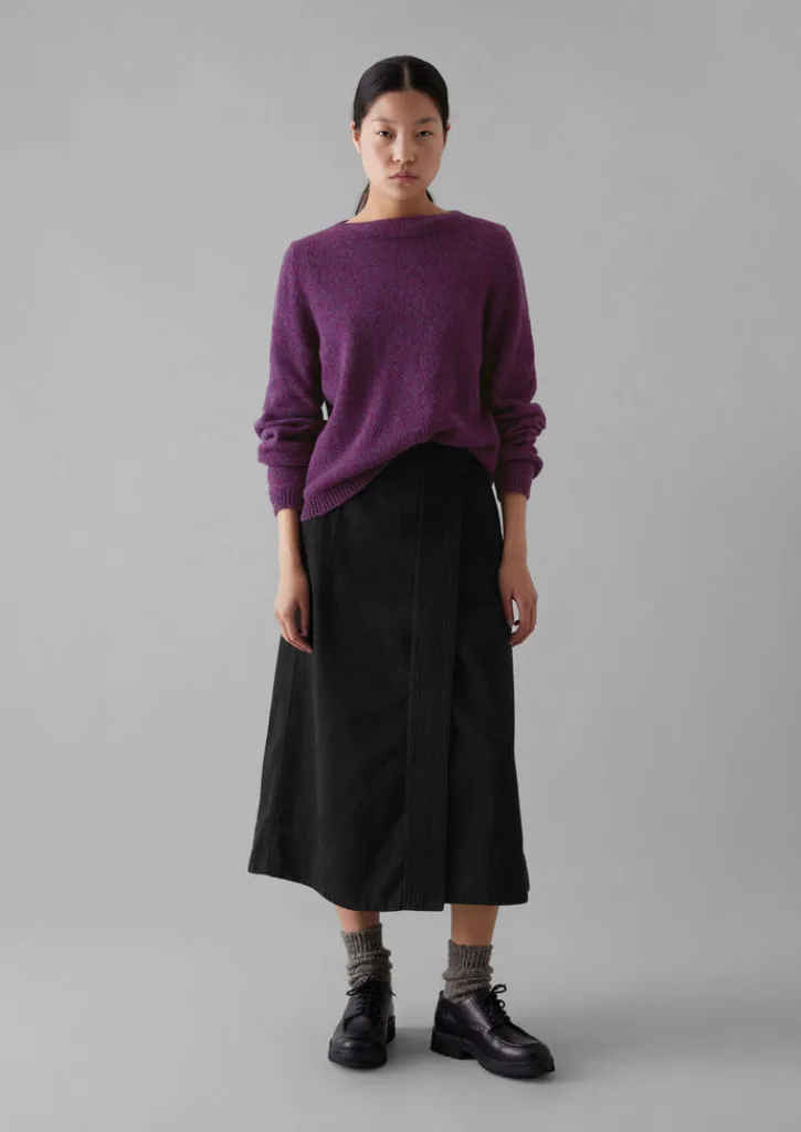 TOAST Boat Neck Wool Sweater-Women Knitwear