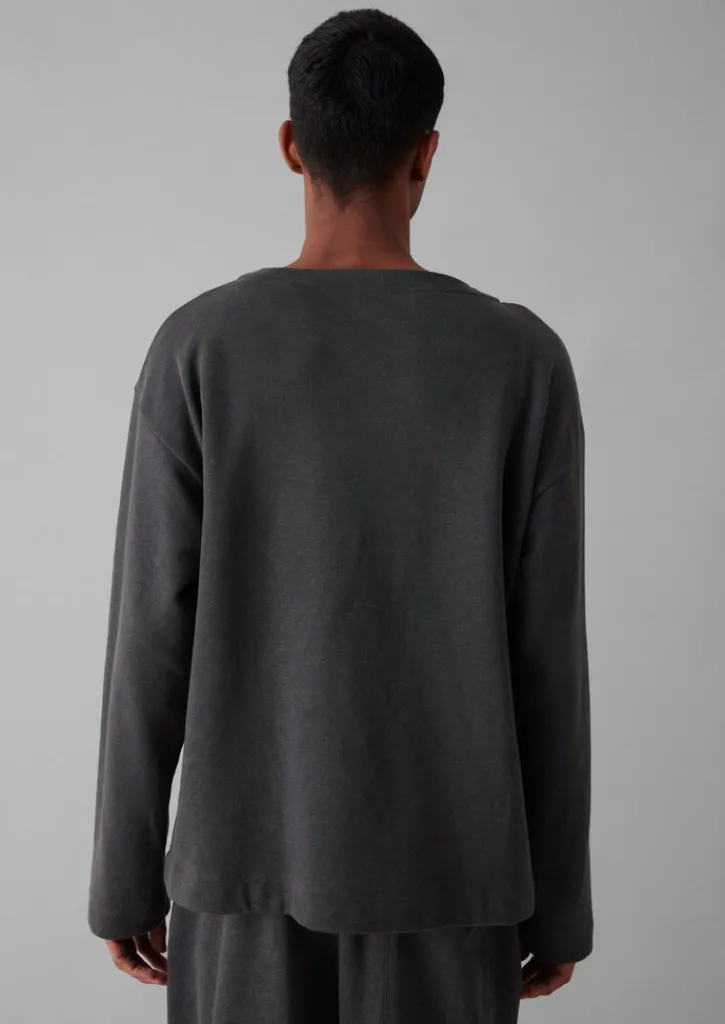 TOAST Brushed Cotton Hemp Wide Neck Sweater- Loungewear|Tops & Tees