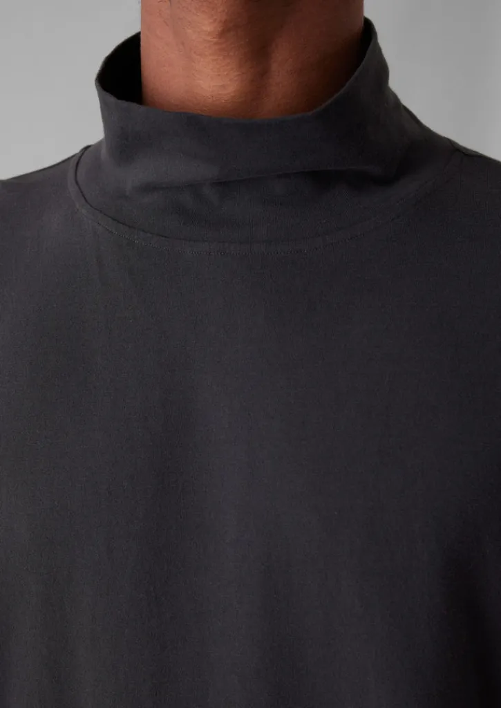 TOAST Brushed Cotton High Neck Lounge Top- Loungewear|Tops & Tees