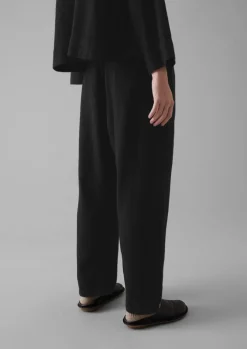 TOAST Brushed Cotton Linen Herringbone Trousers-Women Linen|Loungewear