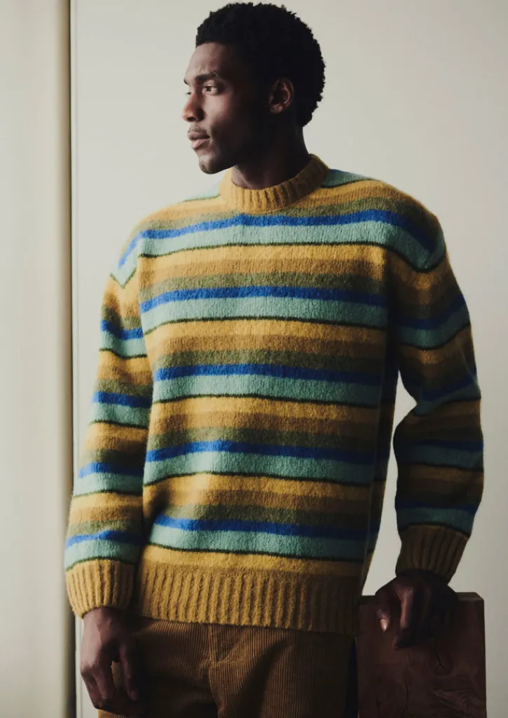 TOAST Brushed Stripe Sweater- Knitwear