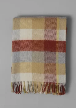 TOAST Chevron Check Wool Blanket- Textiles|Blankets & Throws