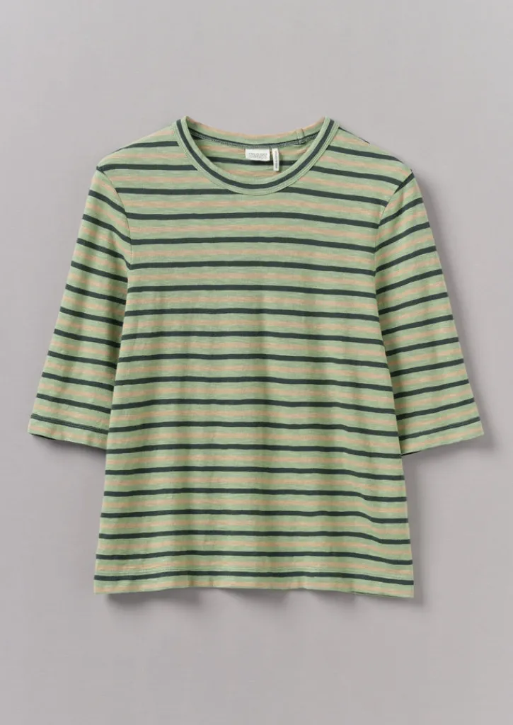 TOAST Cleo Stripe Cotton Half Sleeve Tee-Women Jersey|Tops & Tees
