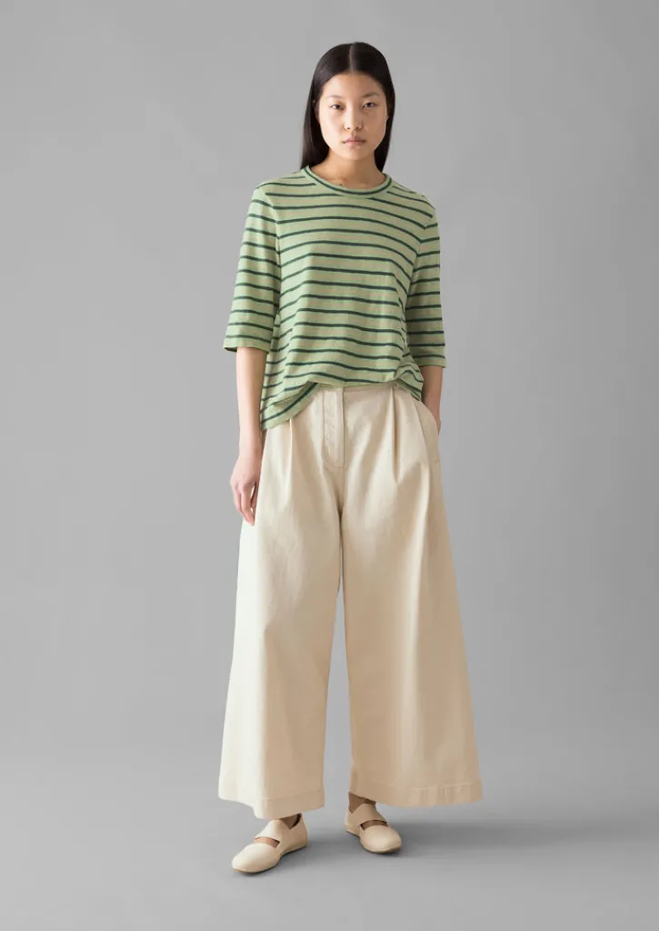 TOAST Cleo Stripe Cotton Half Sleeve Tee-Women Jersey|Tops & Tees