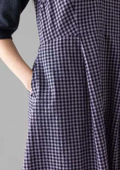 TOAST Cotton Gingham Seersucker Dress-Women Dresses