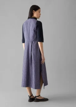 TOAST Cotton Gingham Seersucker Dress-Women Dresses