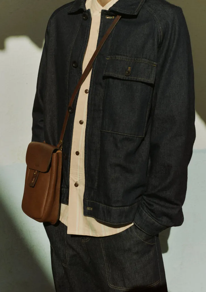 TOAST Cotton Hemp Denim Jacket- Denim|Workwear