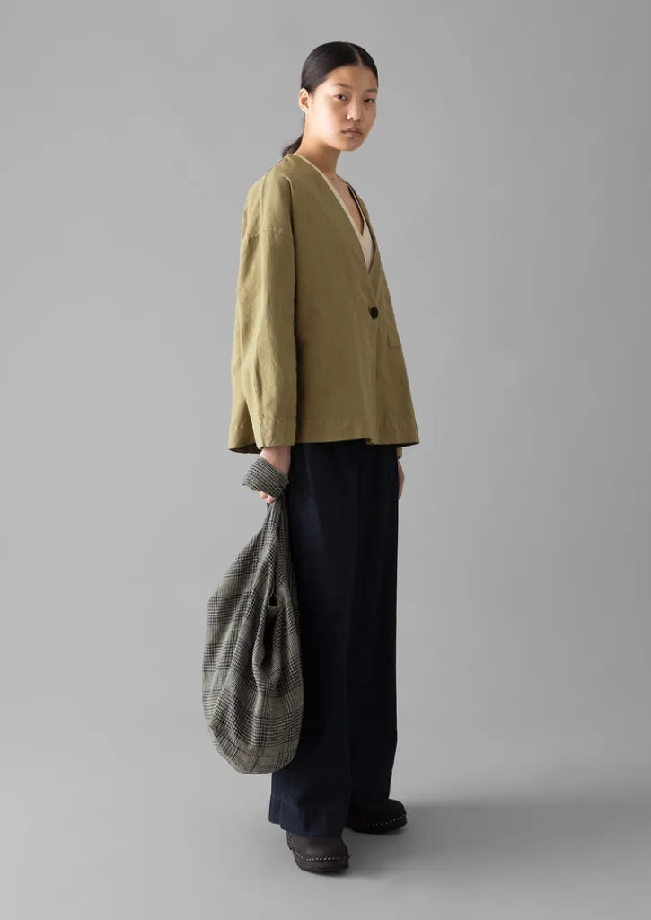 TOAST Cotton Linen Wrap Jacket-Women Linen|Coats & Jackets