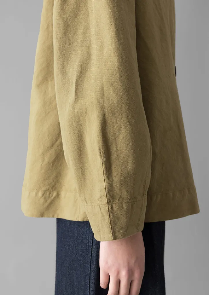 TOAST Cotton Linen Wrap Jacket-Women Linen|Coats & Jackets