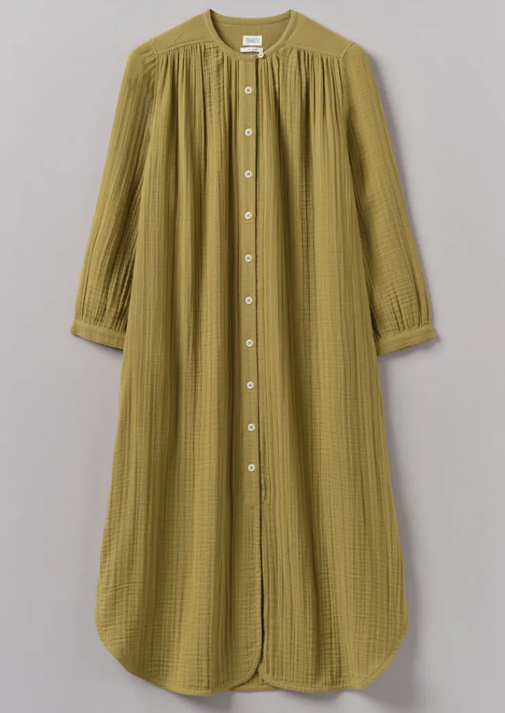 TOAST Crinkle Cotton Kaftan Nightdress-Women Nightwear|Loungewear