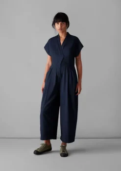 TOAST Cross Front Twill Jumpsuit-Women Jumpsuits|Trousers