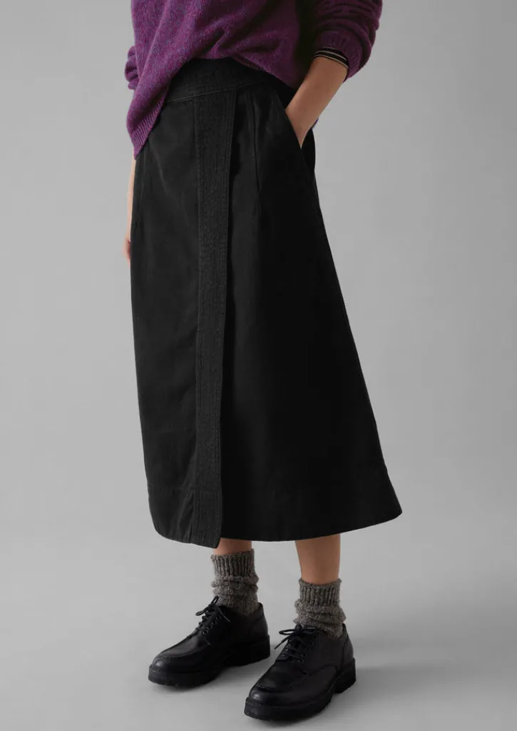 TOAST Denim Wrap Skirt-Women Denim|Workwear