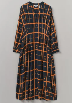 TOAST Diamond Dot Print Fluid Dress-Women Dresses