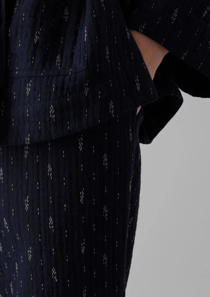 TOAST Dobby Stitch Cotton Lounge Trousers-Women Loungewear|Trousers