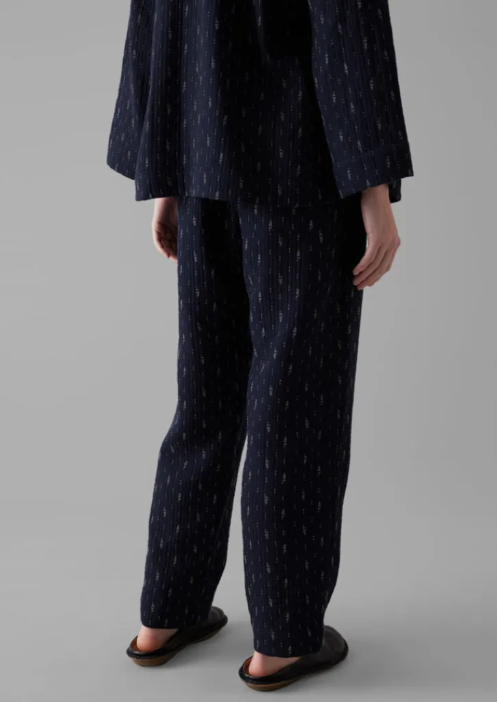 TOAST Dobby Stitch Cotton Lounge Trousers-Women Loungewear|Trousers
