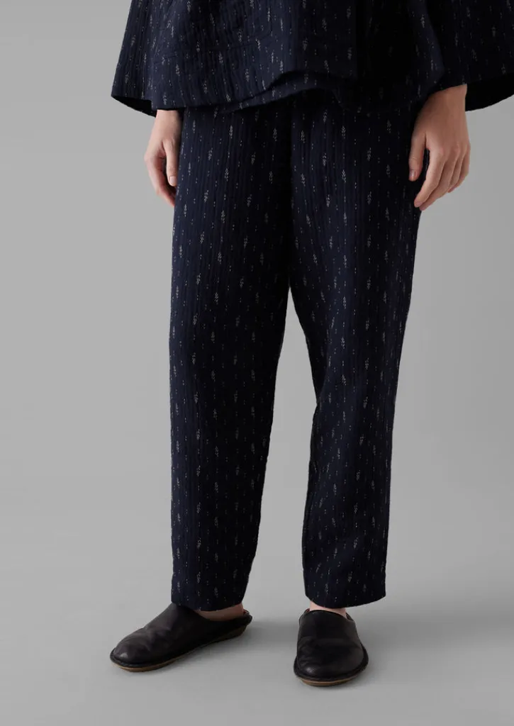 TOAST Dobby Stitch Cotton Lounge Trousers-Women Loungewear|Trousers