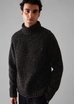 TOAST Donegal Roll Neck Sweater- Knitwear