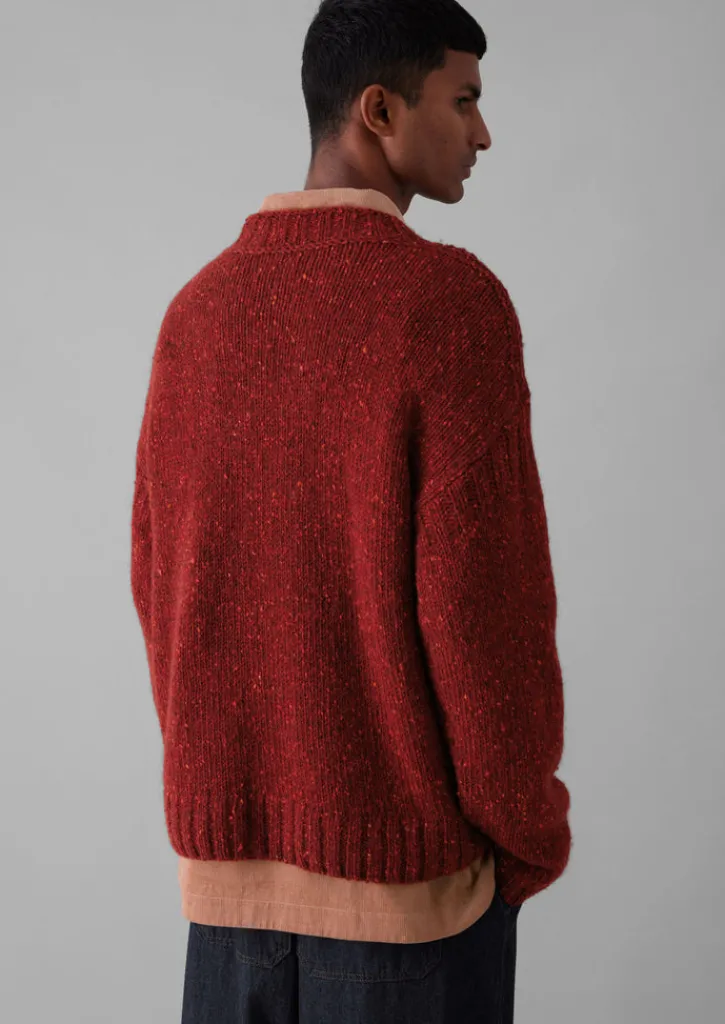 TOAST Donegal Wool High Neck Easy Sweater- Knitwear