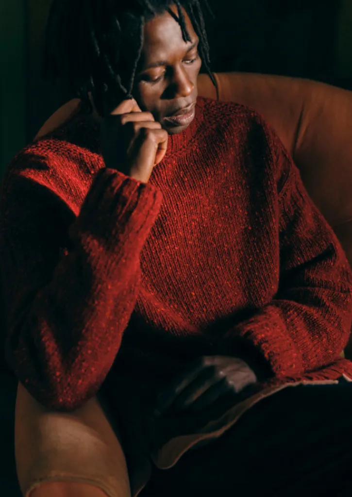 TOAST Donegal Wool High Neck Easy Sweater- Knitwear