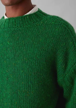TOAST Donegal Wool High Neck Easy Sweater- Knitwear