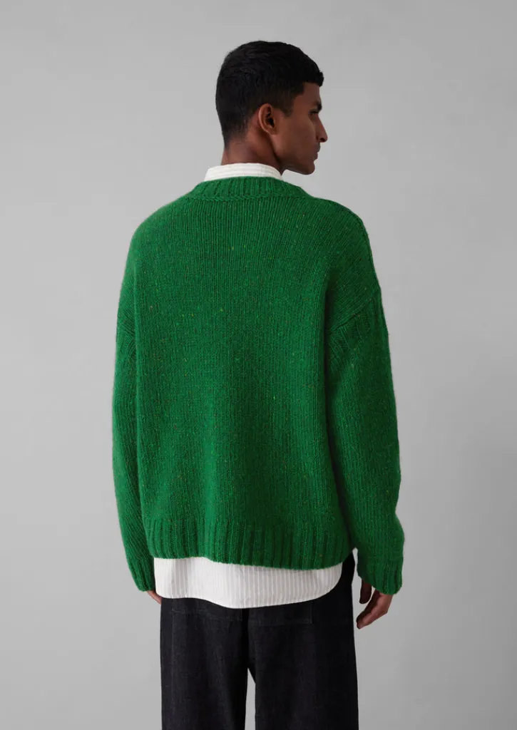 TOAST Donegal Wool High Neck Easy Sweater- Knitwear
