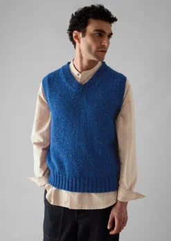 TOAST Donegal Wool Knitted Tank- Knitwear