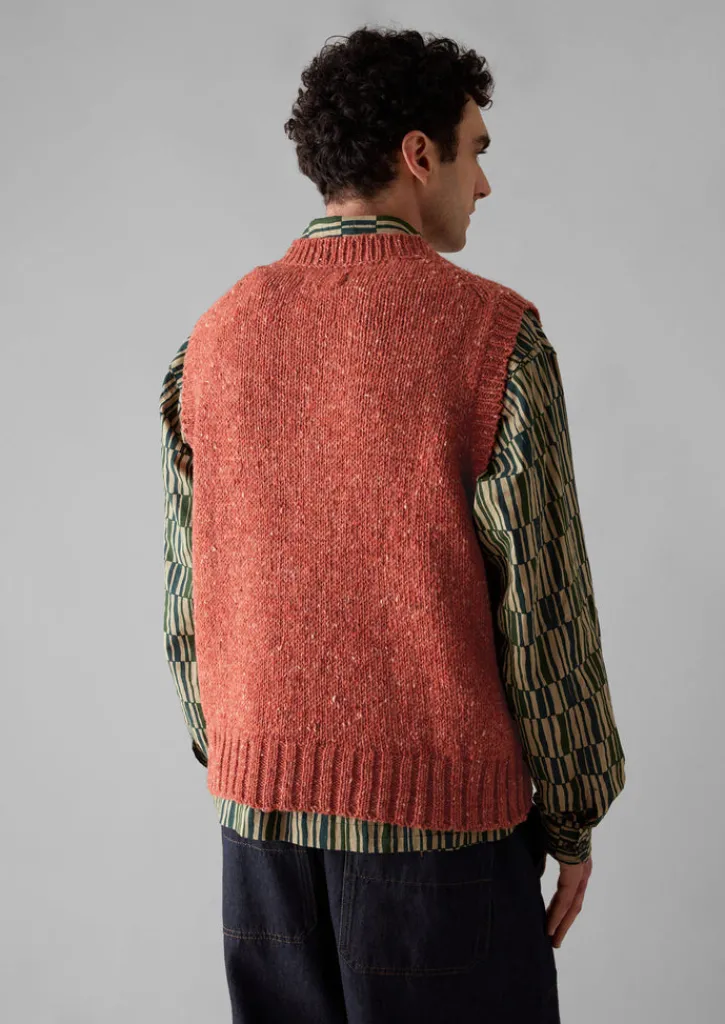 TOAST Donegal Wool Knitted Tank- Knitwear