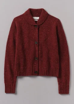 TOAST Donegal Wool Round Collar Cardigan-Women Knitwear