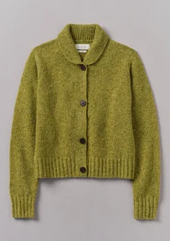 TOAST Donegal Wool Round Collar Cardigan-Women Knitwear