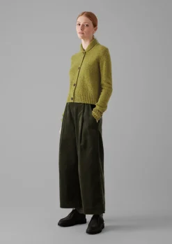 TOAST Donegal Wool Round Collar Cardigan-Women Knitwear
